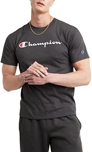 Champion Men's Classic Jersey Graphic T-Shirt, Granite Heather, XX-Large : Amazon.sg: Fashion